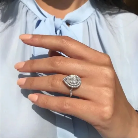 NEW HEART 925 STERLING SILVER RING, CUTE RING, SHINY RING. - Picture 3 of 5